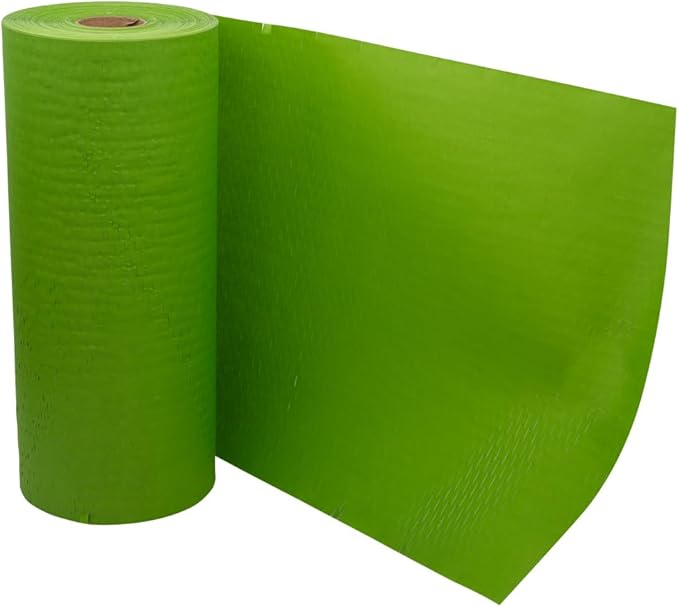 JAM PAPER Honeycomb Packing Paper Roll - 12" x 328' - Emerald Green - 328 Sq Ft - 80 GSM - Roll Sold Individually