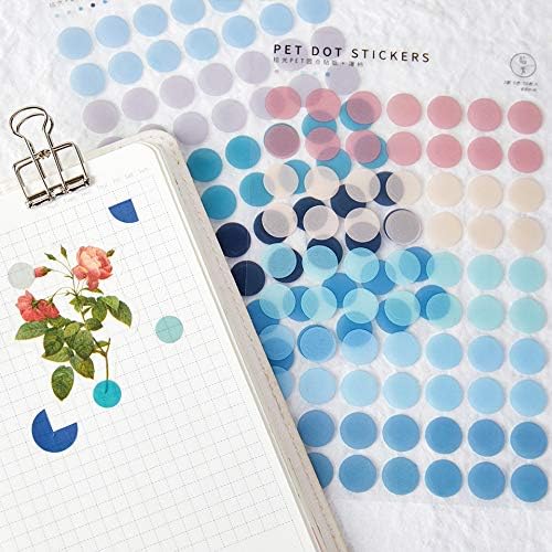 Circle Stickers -7 Pack (21sheet) Colorful Circles Stickers Pack - Translucent Color Coding Dots Labels - Assorted Color Code Sticker, for Customizing Planners to Do List Calendar