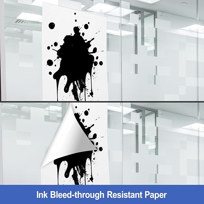 Comix Sticky Easel Pad, 25 x 30 Inches Flip Chart Paper for Teachers, Large Self Stick Easel Paper for Office School Classroom Supplies, 30 Sheets/Pad, 8 Pads/Pack