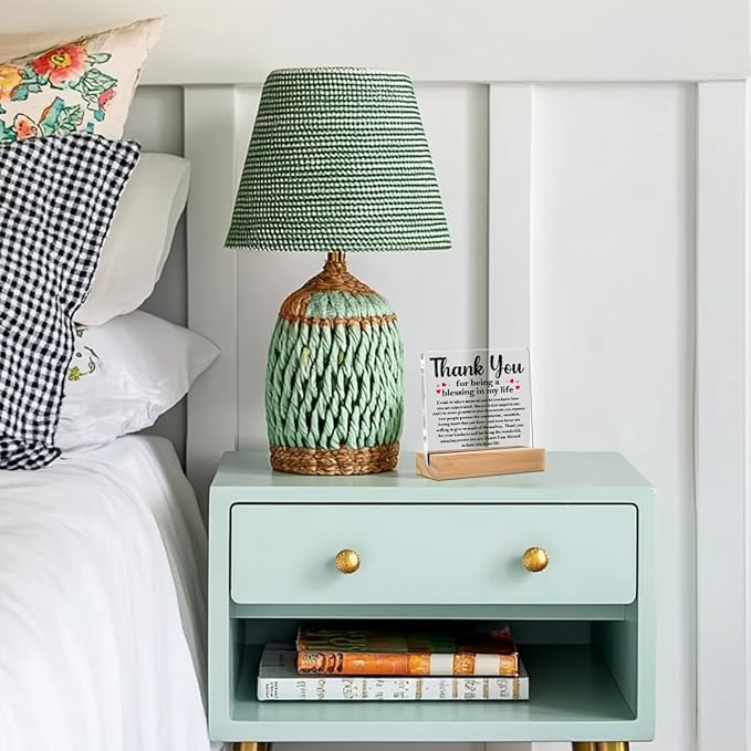 Thank You Gifts for Women, Acrylic Sign, Appreciation Gifts for Coach Trainer Mentor Teacher Coworkers Boss, Acrylic Plaque Desk Decor, Shelf Cubicle Table Decor for Office Home Living Room Decoration