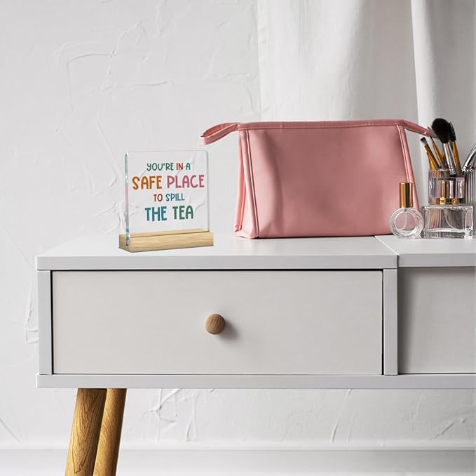 Therapy Office Decor Therapist Office Decoration Mental Therapist Gifts School Counselor Gifts Therapist Gifts for Women Psychology Gift, Cute Humor Counseling Therapy Office Acrylic Desk Decor