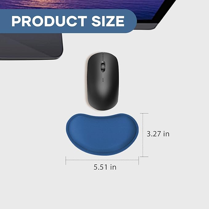 Office Ergonomic Memory Foam Computer Mouse and Keyboard Wrist Rest pad Support Carpal Tunnel, Wrist Rest for Keyboard and Mouse, Wrist Support Set