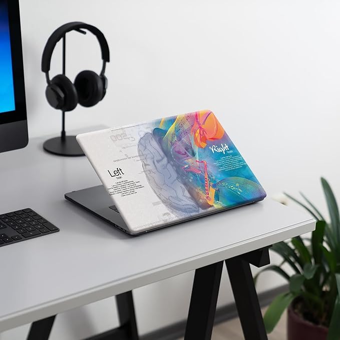 KEROM Compatible with MacBook Air 15 inch Case 2025 2024 2023 M4 M3 M2 A3241 A3114 A2941, Protective Plastic Hard Shell & Keyboard Cover for Mac Air 15 inch Case, Has Logo Cutout, Left Right Brain