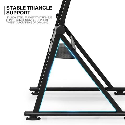 MoNiBloom Adjustable Drafting Table & Stool Set with Storage, Versatile Art Desk and Craft Center Home Study Room Artist Desk