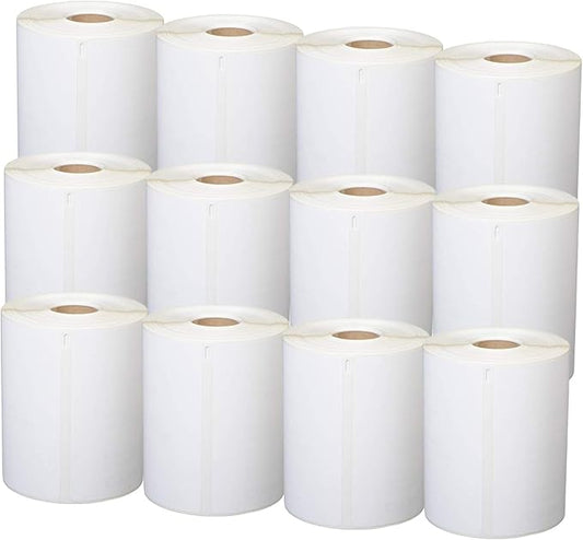 12 Rolls 4XL Labels 4" x 6" Address Shipping Labels 1744907 Compatible for 4XL LabelWriter, 220 Labels/Roll