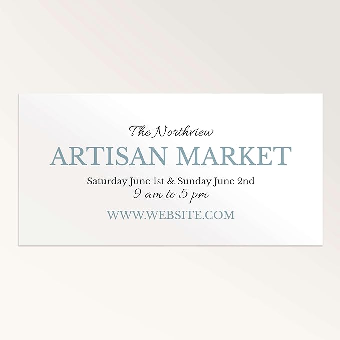 Staples Custom Scrim Vinyl Banner - 72W" x 36L" Quote Banner with 4 Grommets - Durable Outdoor Sign for Events, Promotions, and Business Advertising (Light)