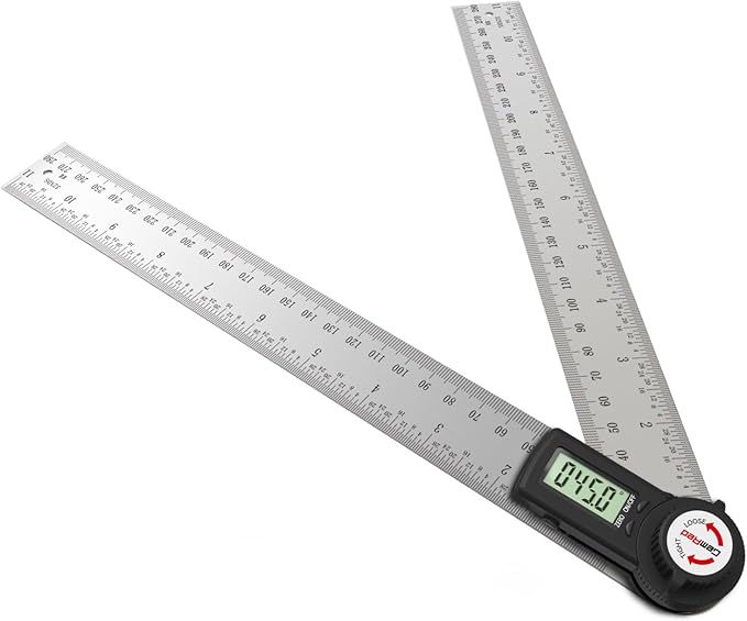 GemRed 82305 Digital Angle Finder Protractor (Stainless steel 300mm)