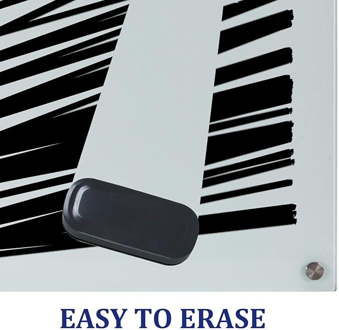 Comix Glass Board Dry Erase Markers, Low Odor Whiteboard Markers, Chisel Tip, 4 Assorted Colors, 12 Pack