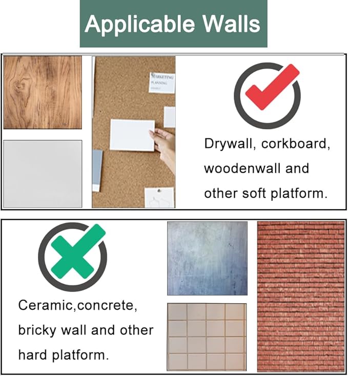 30 PCS Push Pins Picture Hanger Hooks, Double Headed Nails Push Pin Thumbtacks for Wall Hangings Picture, Decorative Small Hook Pins for Drywall Cork Board Home Office Photo Decorations (Bronze)