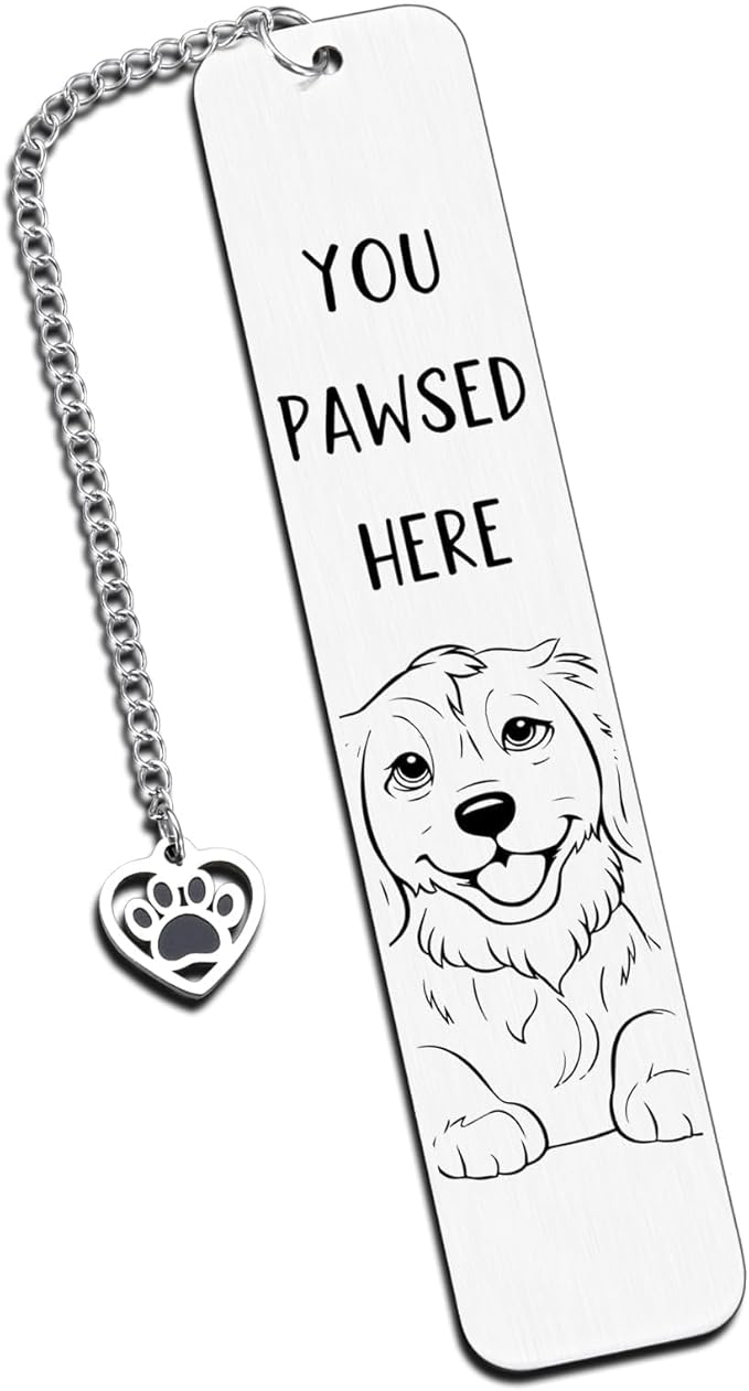 Golden Retriever Gifts, Dog Gifts for Owners Men Women Dog Mom Gifts for Women Book Marks for Reading Women Men, Dog Bookmark for Book Lovers Dog Lovers Cute Bookmarks for Bookish Christmas Birthday