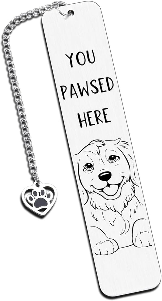 Golden Retriever Gifts, Dog Gifts for Owners Men Women Dog Mom Gifts for Women Book Marks for Reading Women Men, Dog Bookmark for Book Lovers Dog Lovers Cute Bookmarks for Bookish Christmas Birthday