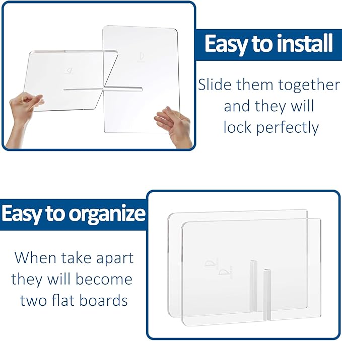 Acrylic Book Stand 15 x 9 x 6 in - Large Open Display for Cookbooks, Art, Bible, Guest Books - Coffee Table Reading Stand - Black