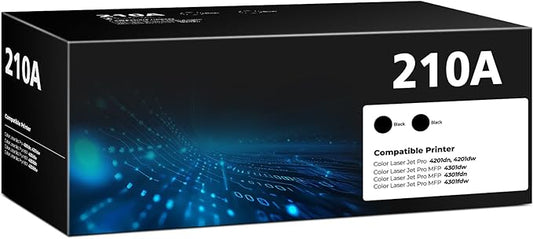 210A Black Toner Cartridge Color Laser jet Pro MFP 4301fdw Compatible for HP 210A 210X Toner Cartridges Replacement HP210A HP210X for Color Pro 4201dw 4201dn MFP 4301fdn 4301fdw 4301dw Printer, 2 Pack