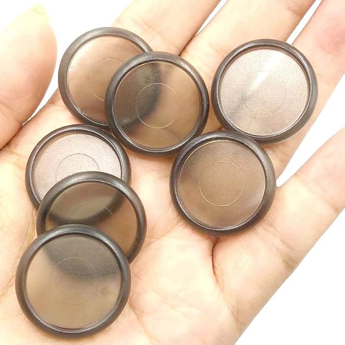 100pcs Discbound Notebook Discs DIY Planner Accessories fits for Tul,Levenger,Arc,Happy Planner,Talia(Smoke Black,0.94inch/24mm)