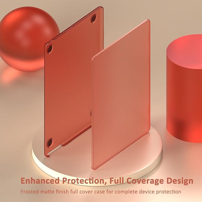 KEROM Brown Clear Case for MacBook Air 13 inch 2025-2022 M4 M3 M2 A3240 A3113 A2681, MacBook Air M3 13 inch Case, Matte Plastic Hard Shell & Keyboard Cover for Mac Air 13.6 inch, Frosted Brown