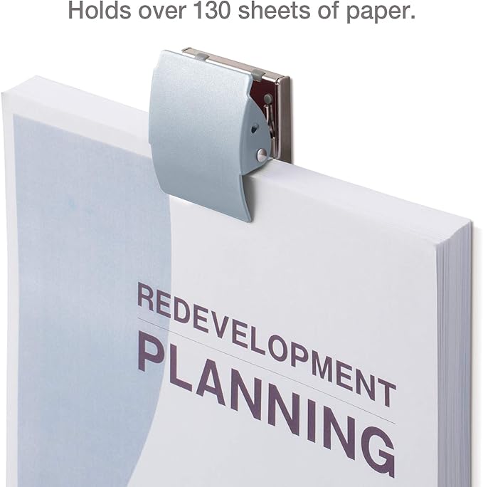 Extra Strong Magnetic Binder Clips, Set of 3 Large Silver Clips for Fridge, Office, and Home Use