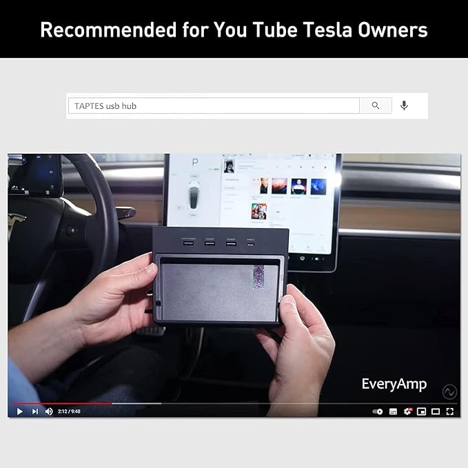 TAPTES USB Hub 5 in 1 Ports for Tesla Model 3 Before June 2020(Not Fit for Model Y),Dashcam & Sentry Mode Viewer USB Hub dongle USB (Not Fit for Tesla Model 3 Produced After June 2020)