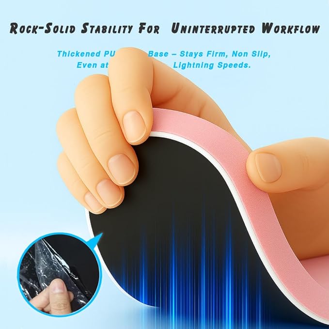 ErgoComfort Gel Wrist Rest Mouse Pad-Ergonomic Office Mousepad with Wrist Support-Non-Slip, Design Desk Accessories Mat for Home&Game Decor (09MochaSand Set)