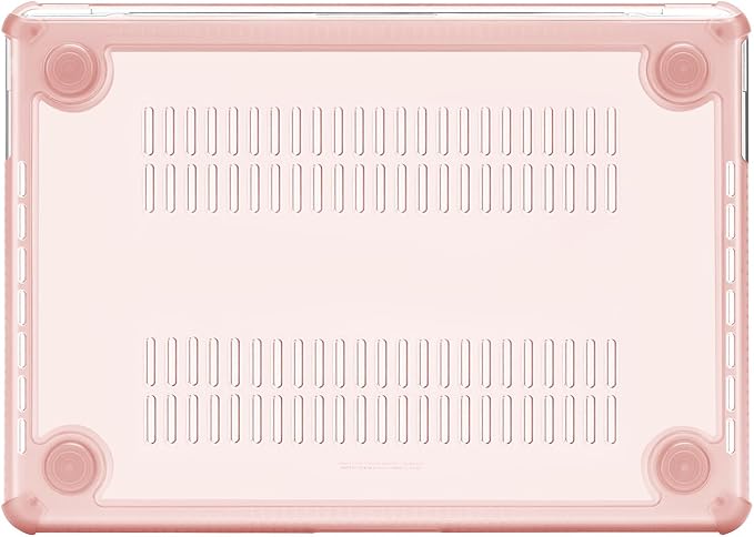 MOSISO Compatible with MacBook Pro 13 inch Case M2 2025-2016 A2338 M1 A2251 A2289 A2159 A1989 A1708 A1706, Anti-Cracking Heavy Duty Plastic TPU Bumper Hard Case&Keyboard Skin&Screen Film, Pink