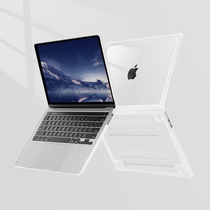 MOSISO Compatible with MacBook Pro 13 inch Case M2 2025-2016 A2338 M1 A2251 A2289 A2159 A1989 A1708 A1706, Anti-Cracking Heavy Duty Plastic TPU Bumper Hard Case&Keyboard Skin&Screen Film, Transparent