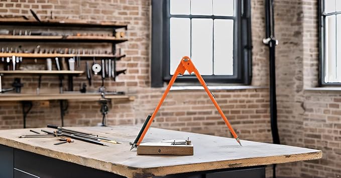Professional Woodworking Compass Pencil Marking Compass Circle Maker Scriber for Geometry (Medium)