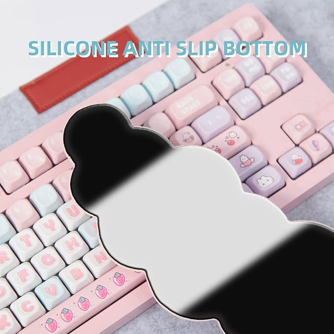 Cloud Wrist Rest for Mouse, 2 Pack Blue Purple Gradient Cloud Keyboard Wrist Support, Soft Memory Foam with Non-Slip Base, Desk Accessories for Office Gaming Computer