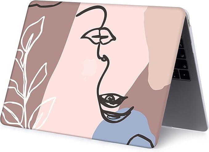 Case Compatible with MacBook Pro 15 inch 2019 2018 2017 2016 Release A1990 A1707 with Touch Bar, Plastic Hard Shell Laptop Case Cover & Keyboard Protector - Girl Pattern 2