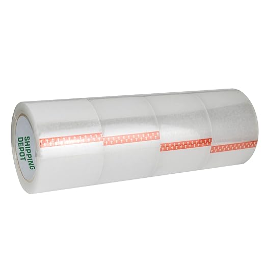 Clear Packing Tape (96 Rolls) Industrial 2 Mil – 3 inch x 110 Yards Refill for Packing, Shipping, Sealing Moving Boxes