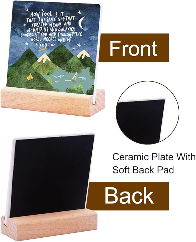 Adoption Gifts First Communion Gifts for Teen Boys,Inspirational Gift for Christian Boys Kids,Same God Creation Sign Ceramic Plaque,Toddler Boy Room Desk Decor