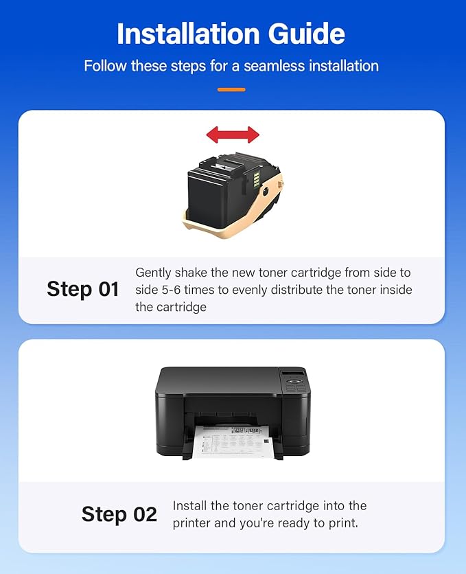 Phaser 7100 High Capacity Toner Cartridge Set 4-Pack Replacement for Xerox 106R02605 106R02602 106R02603 106R02604 Compatible with Xerox Phaser 7100 7100N 7100DN Printer Ink Black Cyan Magenta Yellow