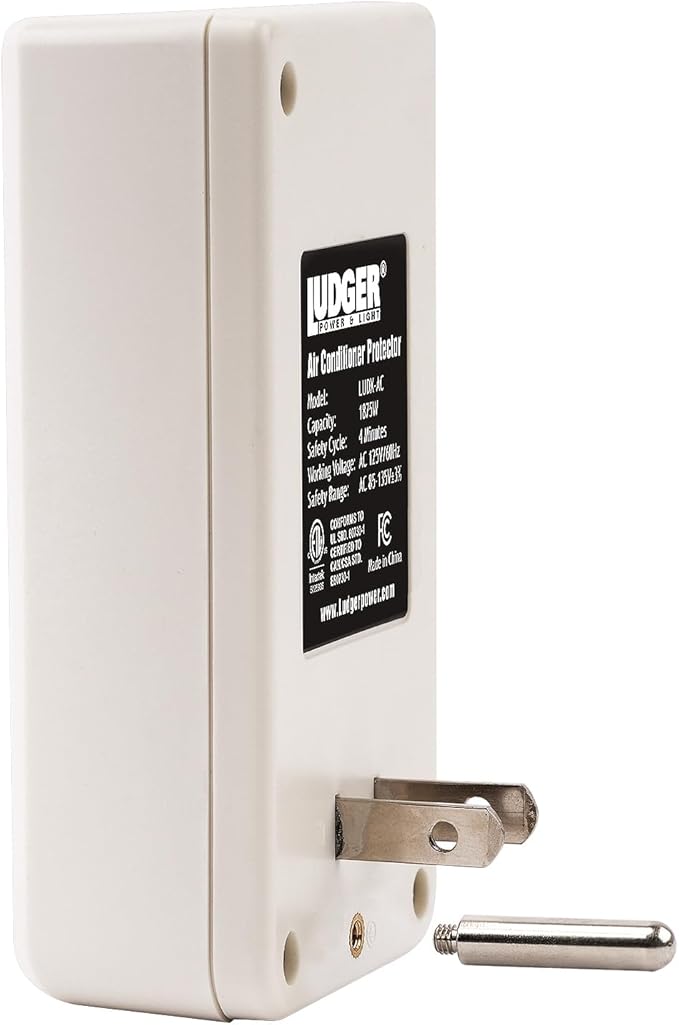 Ludger Power Surge Protector (LUDX-AC), ETL Certified, Reliable Protection, 4-Minute Safety Cycle, 3 Modes LED Indicator, 2/3 Prong Outlets, Fire-Resistant