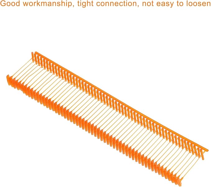 MECCANIXITY Standard Tagging Fasteners,Plastic Regular,Standard Label Gun Price Tagging Barbs for Garment Price Tag Label Tagging Barbs 15mm/0.59 Inch,Pack of 1000 Orange