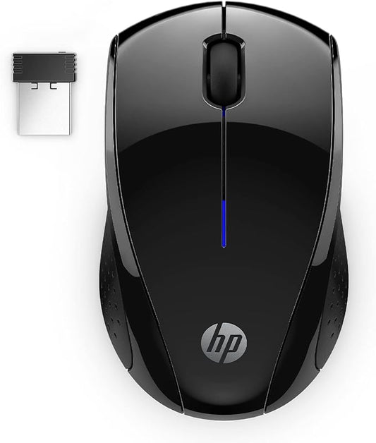 HP X3000 G3 Wireless Mouse - Black, 15-Month Battery, Side Grips for Control, Travel-Friendly, Blue LED, Powerful 1600 DPI Optical Sensor, Compatible with Wins PC/Laptop, Mac, Chromebook (683N7AA)
