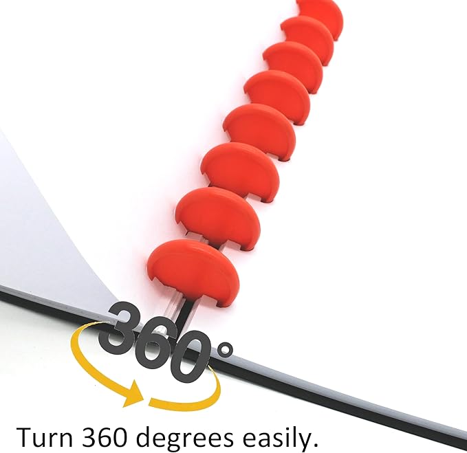 100pcs Discbound Notebook Discs DIY Planner Accessories fits for Tul,Levenger,Arc,Happy Planner,Talia(Red,1.1inch/28mm)