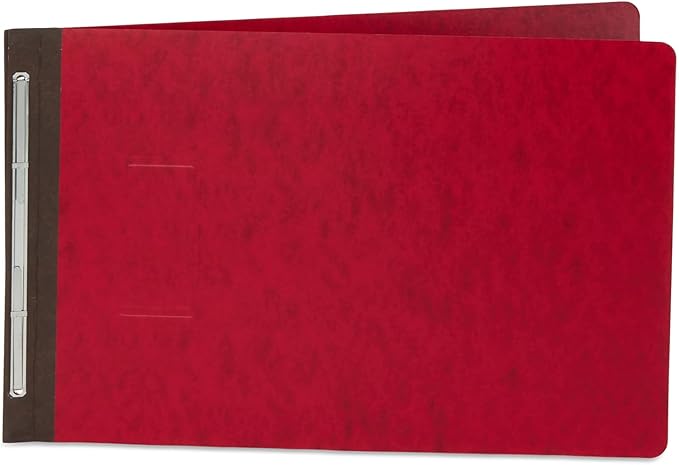Blue Summit 10 Pressboard Report Covers with Fasteners, 11x17 Folder for Blueprints, 11x17 Portfolio Binder, 3” Capacity, Red, 10 Pack