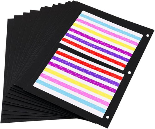 ThxMadam Scrapbooking Black Paper 26x17.5CM,20 Sheets Extra Refill Pages Photo Book Blank Paper for Scrapbook Photo Album Guest Book Memory Notebook 10.82" x 8.07" (27.5 x 20.5CM) for Album Large