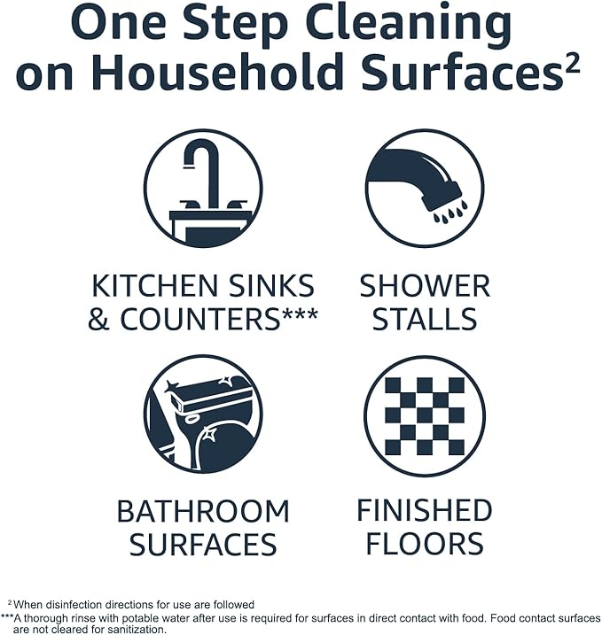 Amazon Basics Disinfecting Wipes, Lemon & Fresh Air Scent, Sanitizes/Cleans/Disinfects/Deodorizes, 320 Count (4 Packs of 80)