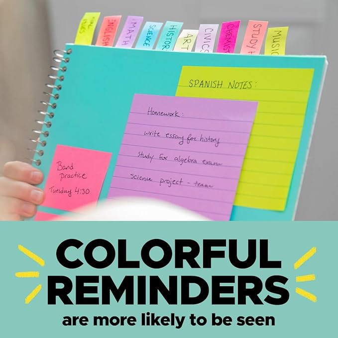 Post-it Flags Combo Pack, 4 On-The-Go Dispensers/Pack, 120 .94 in Wide and 200 .47 in Wide Flags, Assorted Colors (683-XL1)