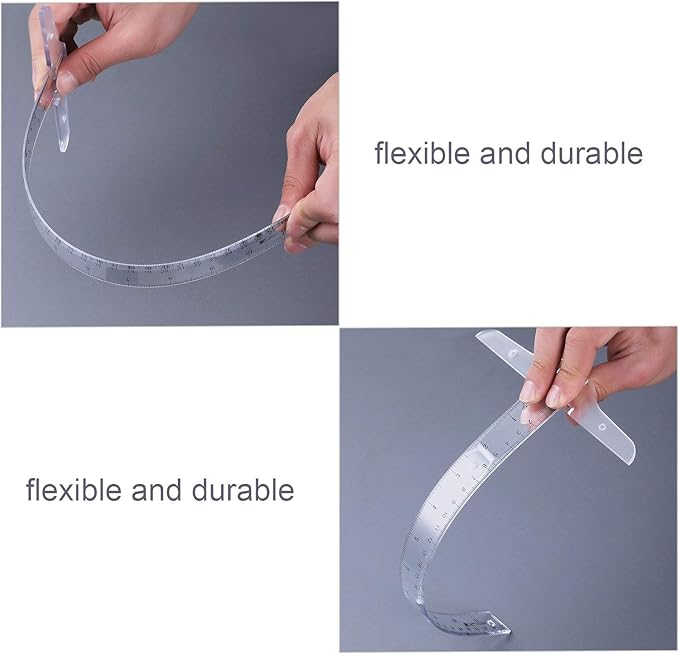 Pangda 12 Inch/ 30 cm Junior T-Square Plastic Transparent T-Ruler for Drafting and General Layout Work (1)