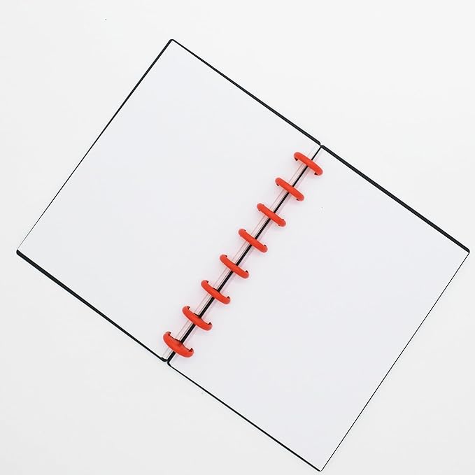 100pcs Discbound Notebook Discs DIY Planner Accessories fits for Tul,Levenger,Arc,Happy Planner,Talia(Red,1.1inch/28mm)