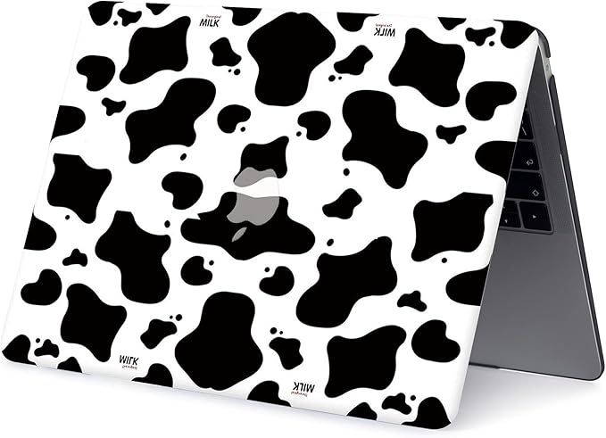 Case Compatible with MacBook Pro 16 inch 2020 2019 Release A2141 with Touch Bar/Touch ID, Plastic Laptop Hard Shell Protective Case & Keyboard Cover Skin - Milk Cow