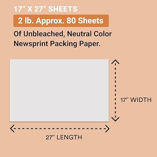 BOX USA Moving Boxes Medium 18"L x 14"W x 12"H 20-Pack & Heavy Duty 2in x 25yd Clear Packaging Tape with Dispensers 2-Pack & Newsprint Packing Paper 80-Sheets
