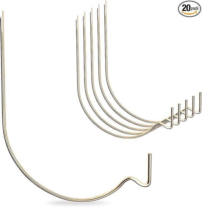 20pcs Aeneous Super Hook Picture Hangers and Office Pack, Drywall Hooks for Hanging Pictures, Wall Hooks, Picture Hangers, Picture Hanging Kit，Hang Art, Clock, Shelves, Mirrors