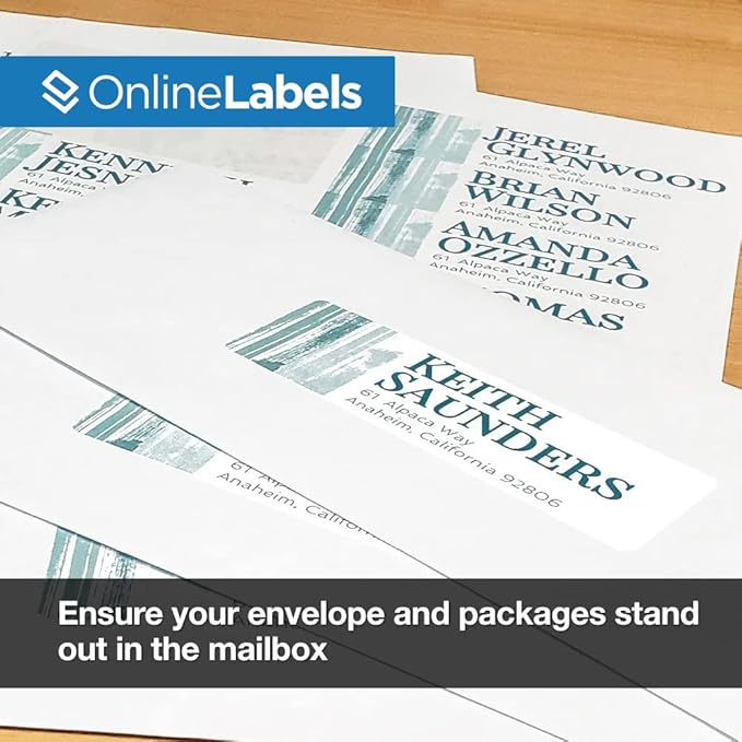 Customizable Address Labels - 4 x 1.33 - Permanent, White Matte - Mailing, Barcoding - Pack of 140,000 Labels, 10,000 Sheets - Inkjet/Laser Printers - Online Labels