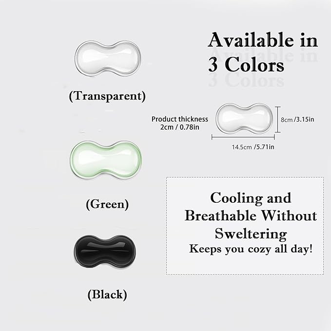 Mouse Wrist Rest Pad, 5.71" Ergonomic Cool Silicone Gel Wrist Support Pad for Effortless Typing & Pain Relief, Non-Slip Base Wrist Support Cushion for Gaming, Computers, Laptops, Office Use Green