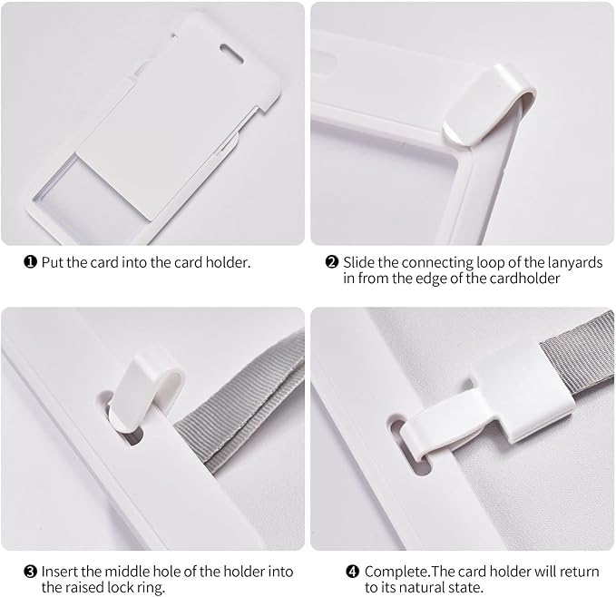 Custom Id Badge Holder Customizable Personalized Id Card with Photo Logo for Employee Work Office Staff Name Tag