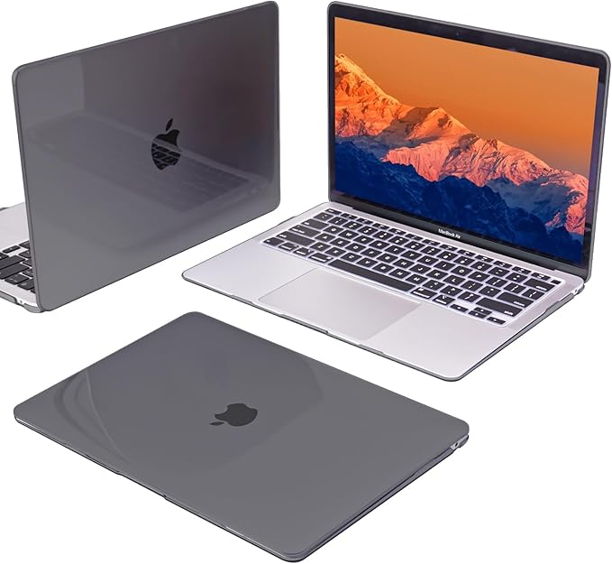 Compatible with MacBook Pro 13 inch Case 2022 2021-2016 Release M2 M1 A2338 A2289 A2251 A1706 A1989 A2159, Plastic Hard Shell Cover Keyboard Skin Screen Film for Mac Pro 13 2018, Crystal Black