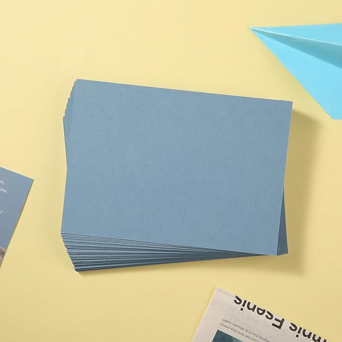 50 Sheets Blank Cardstock Paper 250 GSM Thick Heavy Cards Stock for DIY Art Projects, Card Making, Postcards, Greeting Cards, Birthday Party, Wedding Invitations (Dusty-Blue, 4x6 inches)