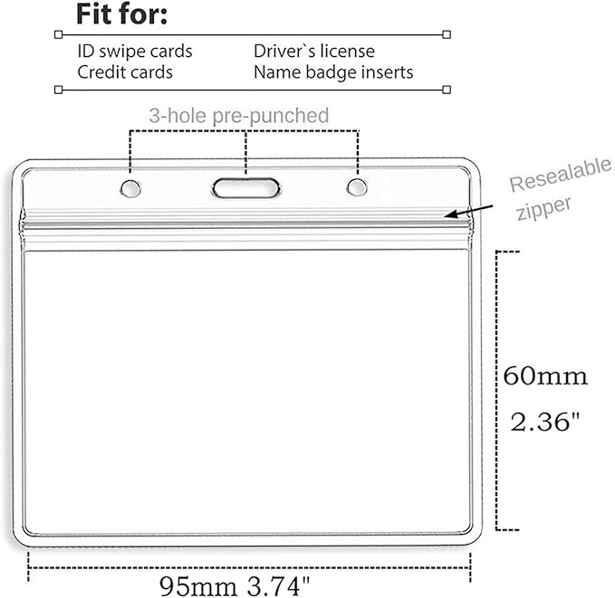 Beebel ID Badge Holder Lanyards with Waterproof Badge Card Bulk Lanyard for Name Tags Holders(Orange)