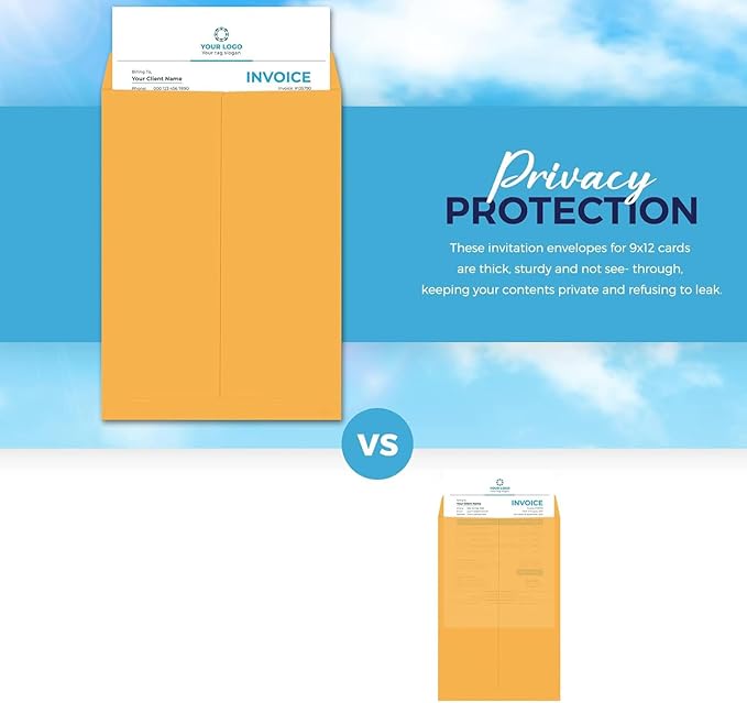 ACSTEP Manila Envelopes Self Seal 9 x12 100pack, Yelllow Manilla envelopes 9x12 for Mailing, Catalog